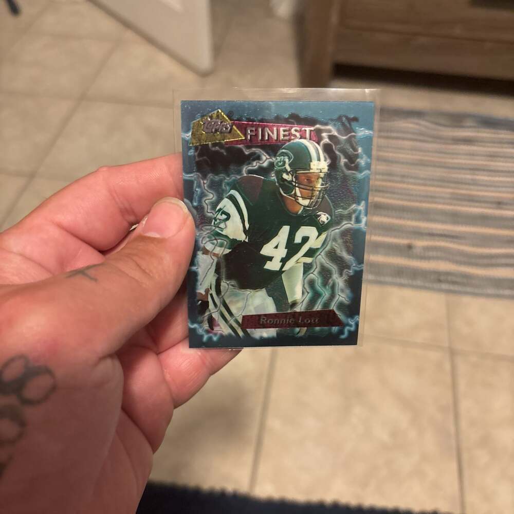 1995 Topps Finest Ronnie Lott New York Jets Football Card #44